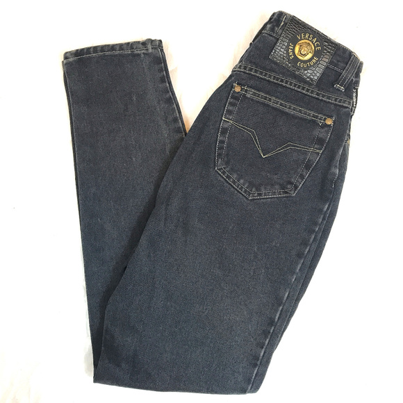 Versace High Waist Denim Medusa Head jeans - Picture 7 of 9